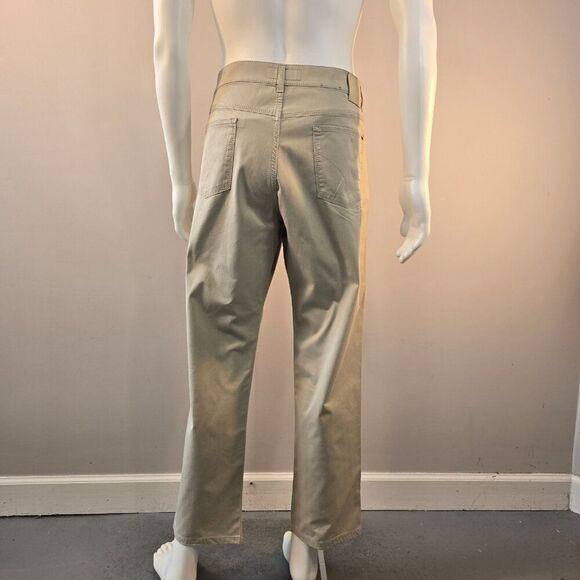 Brax Feel Good Cooper Regular Beige Pants Mens Trousers Size 40x29 - Picture 5 of 12